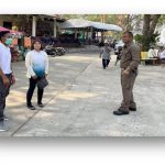 สำรวจพื้นที่เขาสวายจัดระเบียบพื้นที่บริเวณ วนอุทยานพนมสวาย ที่จะจัดงานมหรสพรำวงชาวบ้านและลิเก ณ บริเวณวัดพนมศิลาราม