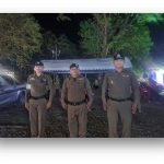 ตรวจสอบความพร้อมของชุดปฏิบัติรักษาความปลอดภัยภายในงาน ก่อนออกปฏิบัติหน้าที่รักษาความปลอดภัยและอำนวยความสะดวกการจราจร ณ วัดพนมศิลาราม