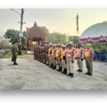 ประชุมชี้แจงก่อนการปฏิบัติภารกิจรักษาความปลอดภัยและอำนวยความสะดวกการจราจรงานประเพณีขึ้นเขาสวาย ประจำปี 2568