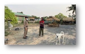 ตรวจสอบเหตุ เงินกู้รายวันข่มขู่ฯ ในลักษณะด่าทอ  ไปถึงบ้านผู้แจ้งกลับไม่พบผู้ประกอบเหตุ แนะนำผู้เสียหายไปพบพนักงานสอบสวน สภ.สวาย