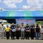 พ.ต.อ.มานิตย์  สร้อยจิตร ผกก.สภ.สวาย  พร้อมด้วยนายประโยชน์  ประกายแก้ว ประธาน กต.ตร.สภ.สวาย, นายอุทัย  ชื่อมี  นายละออ สายชุมดี  นางนิชาภา แสนศรี  นางสุดท้าย  พลแสน กต.ตร.สภ.สวาย ตรวจเยี่ยมให้กำลังใจจุดตรวจ/จุดบริการประชาชน ช่วงเทศกาลสงกรานต์ พ.ศ.2568  ณ จุดตรวจหน้าหมวดทางหลวงสุรินทร์