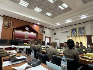 รับการตรวจโครงการสร้างเครือข่ายการมีส่วนร่วมของประชาชนในการป้องกันอาชญากรรมระดับสถานีตำรวจ ประจำปีงบประมาณ 2569